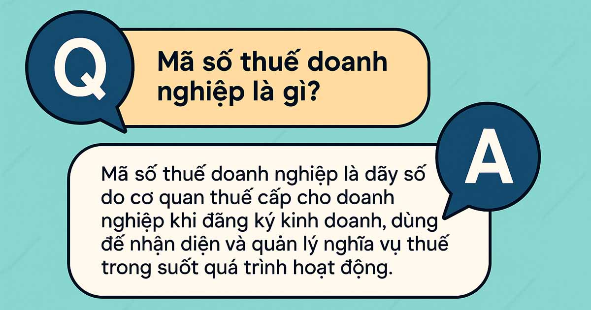 hỏi đáp về mã số thuế của doanh nghiệp
